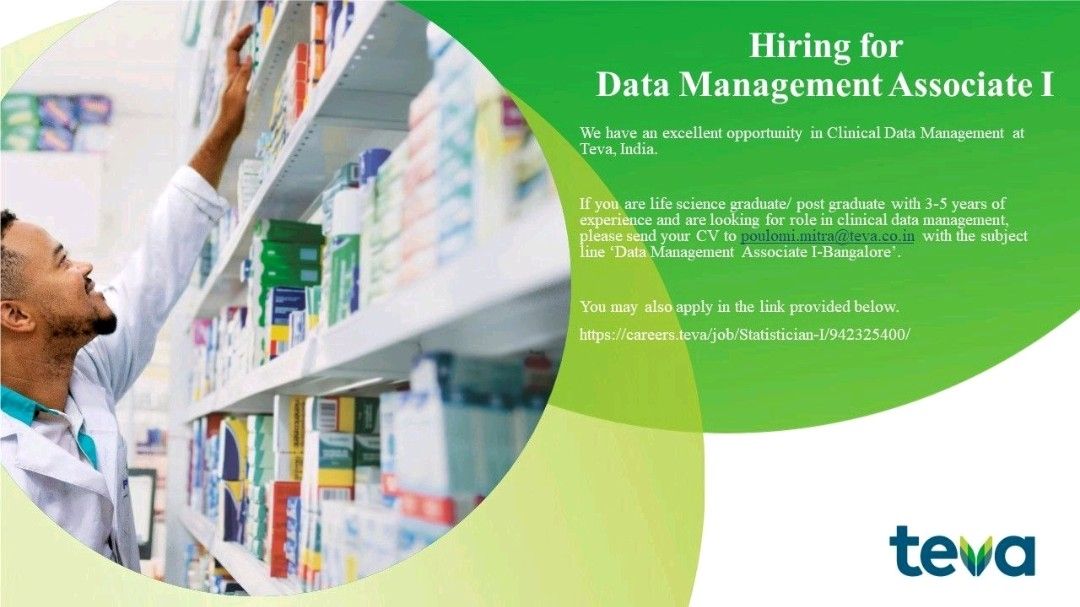 Teva Pharmaceuticals Vacancy For Clinical Data Management Submit Resume